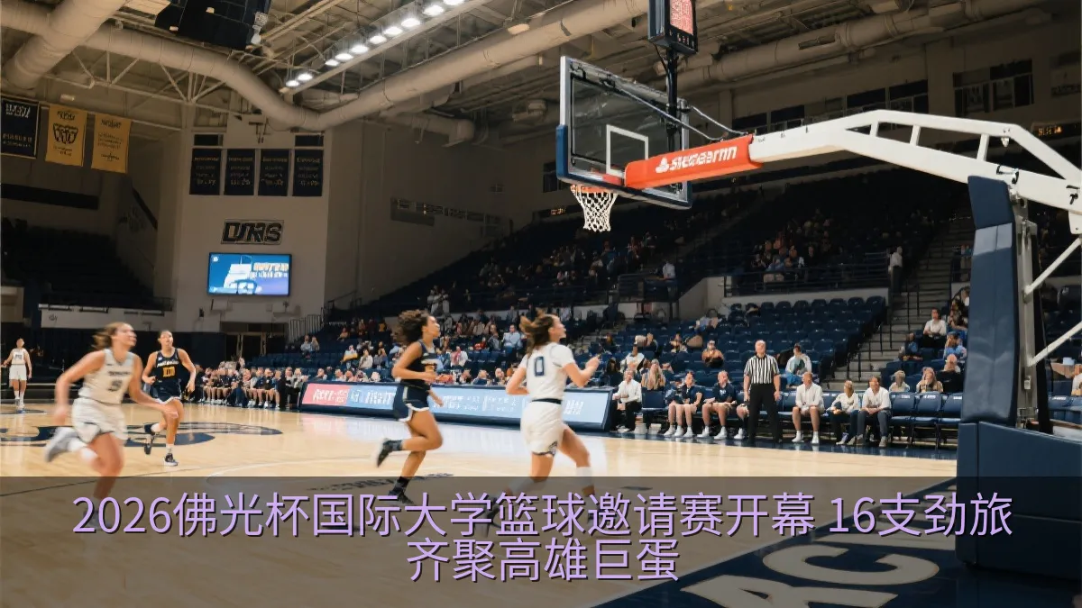 大学女子篮球队在国际邀请赛中展开比赛